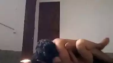 Crazy nude couple fucks hard on the floor in desi porn