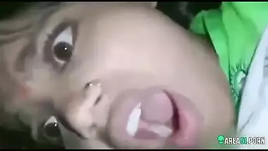 Painful anal sex and ass defloration for hot young Desi school girl